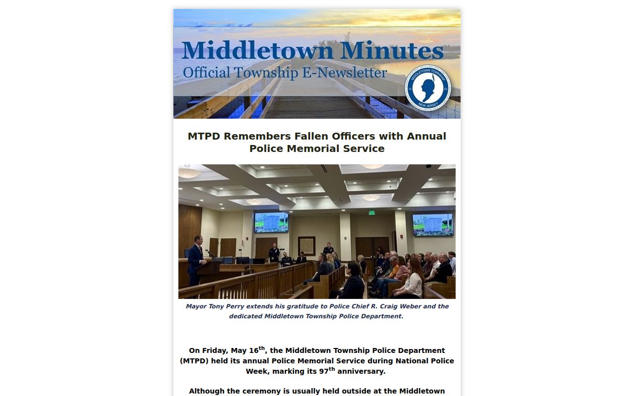 Middletown neighbors Lincroft community feedback notice