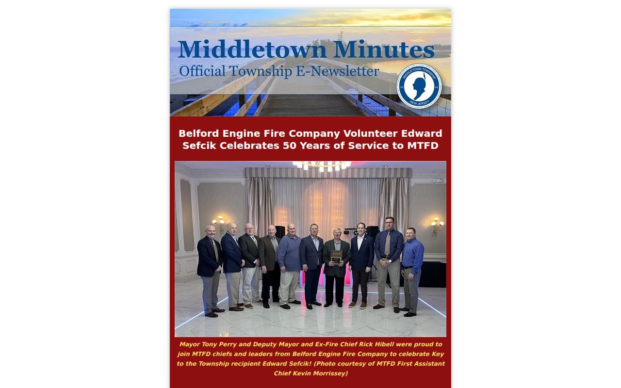 Middletown neighbors North Middletown Port Monmouth neighborhood plan notice